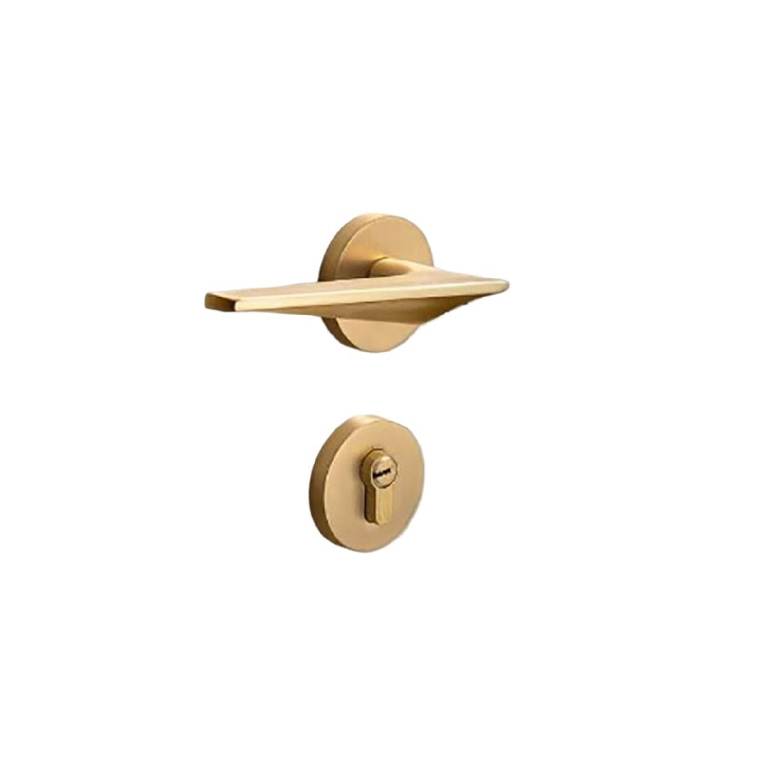 Czarny Prosty Magnetyczny Cichy Zamek Drzwi Sypialnia Uchwyt | Sypialnia Prosty Magnetyczny Cichy Czarny Uchwyt(PVD gold)