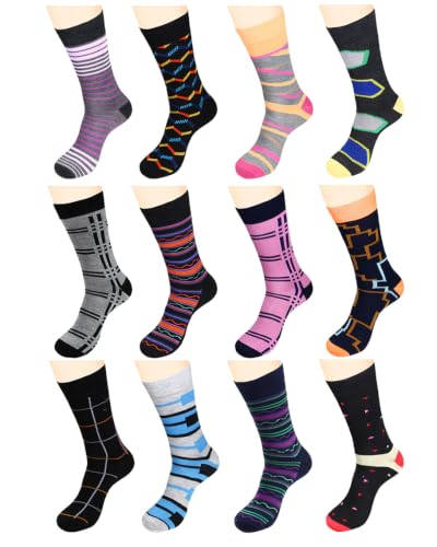 Gelante 12 Pairs Men Dress Socks