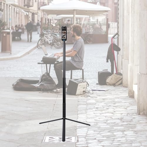PellKing 155cm Selfie Stick for Insta360 one X5/X4/X3/X2/X,61"/155cm Aluminium Alloy Selfie Stick+12in/31cm Aluminium Alloy Tripod,As Ground Support Monopod for Insta360 one X5 etc Cameras by PellKing - Image 6
