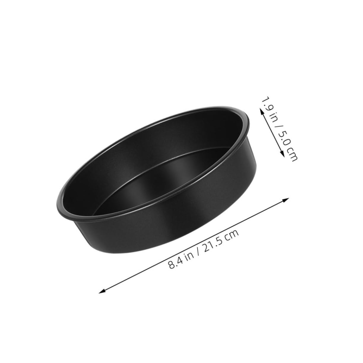 Moules à Gâteau Ronds en Acier au Carbone Noir Lot de 3 Antiadhésifs Bords Arrondis Sécurisés pour Pâtisserie et Desserts Maison au Four
