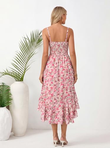 Image of GRACE KARIN Womens Maxi Floral Sundresses Summer Beach Boho Dress Spaghetti Strap Dresses Casual Fashion Clothes with Pockets