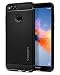 Produktbild Spigen L20CS22666 Rugged Armor für Honor 7X Hülle TPU Silikon Schutzhülle Stylisch Karbon Design Handyhülle Case - Schwarz