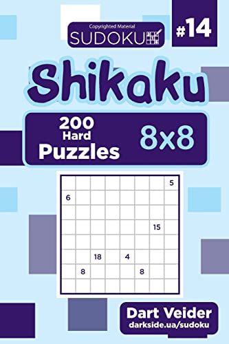 Sudoku Shikaku - 200 Hard Puzzles 8x8 (Volume 14)