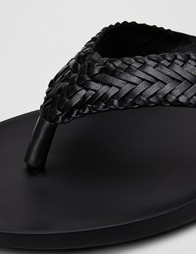 Image of Mochi Men's Faux Leather Woven Comfy Stylish Chappal