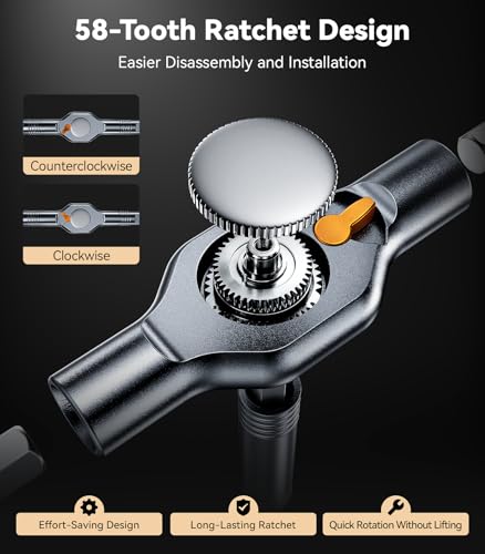 Wesdut 32in1 T Handle Magnetic Ratchet Screwdriver Set - image 4