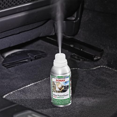 Image of SONAX Air Aid CarA /C & Vent Cleaner | Symbiotic 100 ml | Green Lemon Fragrance | Remove Food, Pets & Other Foul Smell in the Vehicle | Quick Action Car Odour & Air Freshener Spray