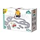 SES Creative 13152 Filz-Straßen-Set 40 Teile mit Auto - Spielset für Kinder ab 24 Monaten - Personalisiere Deine Straßen mit geraden und gebogenen Teilen - Enthält EIN Holzauto