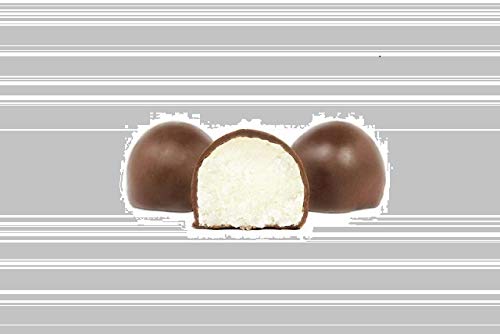 Bolitas de Coco bañado en chocolate, 1 kgr El delicioso relleno de coco y su fina cobertura de chocolate unidos aportan un sabor exquisito.