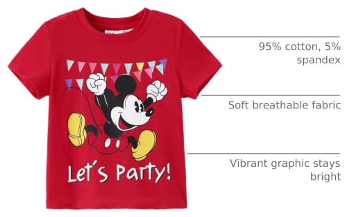 Image of Disney Kids Birthday Shirts 2-9Y, Cute Graphic Tees, Birthday Party Outfit | Disney Officially Licensed, Birthday Girl & Boy T-Shirts, Special Day Outfit, Favorite Character Gift, Soft & Comfortable