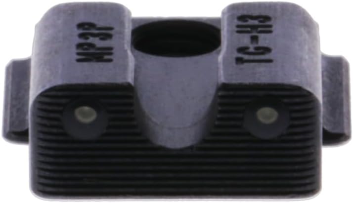 TRUGLO Tritium Pro Night Sights, Compatible with Smith & Wesson Handgun Models Glow-in-The-Dark Front & Rear Gun Sight Set with Focus Lock Front Ring