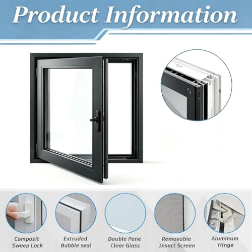 Ventana de salida de aluminio contra humedad en sótanos y espacios pequeños 6