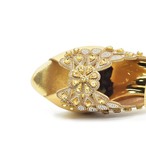 Women Shoe and Bag Set for Party in Latest Shoes and Bags to Match Rhinestone Pumps with High Heels4