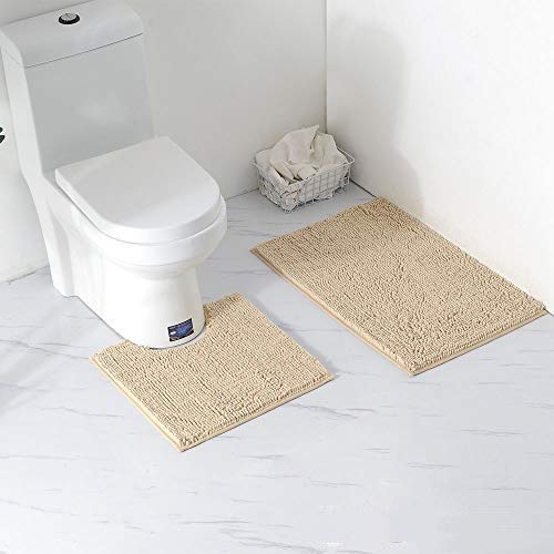 Arkmiido Bath Mat Non Slip Bathroom Mat Waterproof Bath Rugs Bathroom Absorbent Soft Foot Bath Two Piece 50 80 Amazon Co Uk Kitchen Home