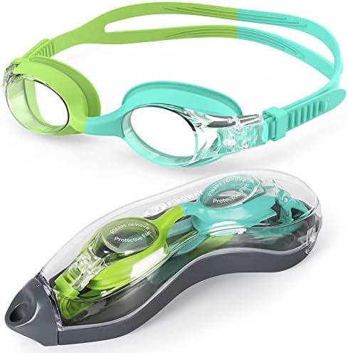 Findway Kids Swimming Goggles, Swim Goggles for Age 3-10 Kids Children Boys Girls with Anti Fog UV Protection No Leaking Clear Vision Wide Vision