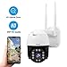 Produktbild PTZ WiFi Dome IP Kamera 5MP 1920p unterstützt 4X Optical Zoom 2 Wege Audio Bewegungserkennung 70m Nachtsicht, IP66 wasserdichte Onvif H.265 Außenüberwachung,128G SD Kartensteckplatz