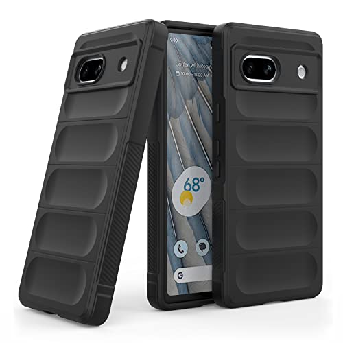 Image of amazon basics Back Case Cover for Google Pixel 7A | Compatible for Google Pixel 7A Back Case Cover | Liquid Silicon Magic Case for Google Pixel 7A with Camera Protection | Black