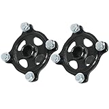 WPHMOTO 2pcs 23 Tooth Spline 4 Stud Wheel Rear Axle Hub Steel Alloy Replacement Accessories for 110cc 150cc Quad Bike ATV Kart