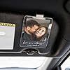 Valentine’s Day Gift for Him Her - Personalized Photo Car Visor Clip, Custom Gifts for Dad, Boyfriend, Husband, Customized Drive Safe Picture Gift, Car Accessories Sun Visor Clip #4