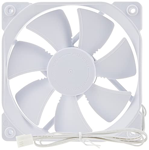 Fractal Design Dynamic X2 GP-12 Computer Fan - Silent Fan - High Airflow – 120x120x25 mm – 1200RPM – Hydraulic Fdb Bearings – Trip wire - Aerodynamically Shaped Struts – 12V - Black (Single) 3
