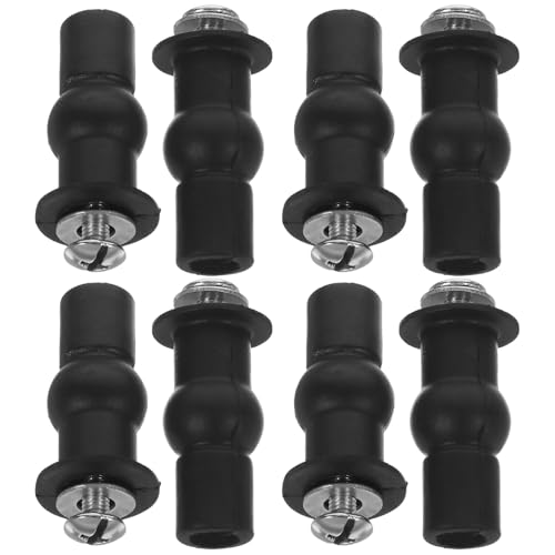 SEWACC トイレシート固定ボルト 4セット:取り付け金具交換 - トイレ蓋固定具用ステンレススチール&ゴムボルト - シート修理取り付けネジ