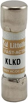 KLKD001 LITTELFUSE 1 AMP KLKD 600V FUSE FAST ACTING KLKD1 1A