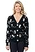 Produktbild Damen Pailletten Glühbirne Weihnachtspullover Schwarz String Lights Weihnachten Strickjacke - Schwarz - Klein