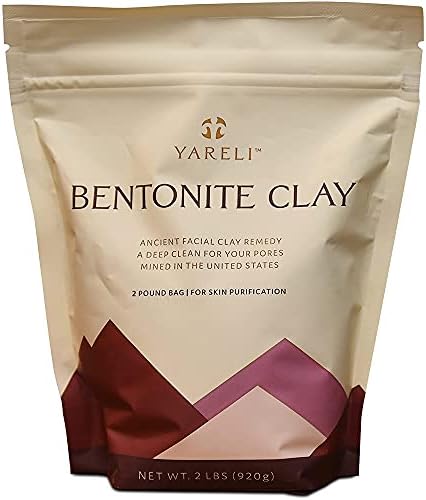 HARRIS Yareli Bentonite Clay Powder Facial Mask & Detox Bath, 2lb (32oz)