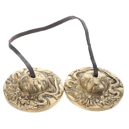 ULDIGI Cymbals Mindful Brass Chimes Yoga Meditation Bells Healing Gong Bells Ritual Sound Bowls