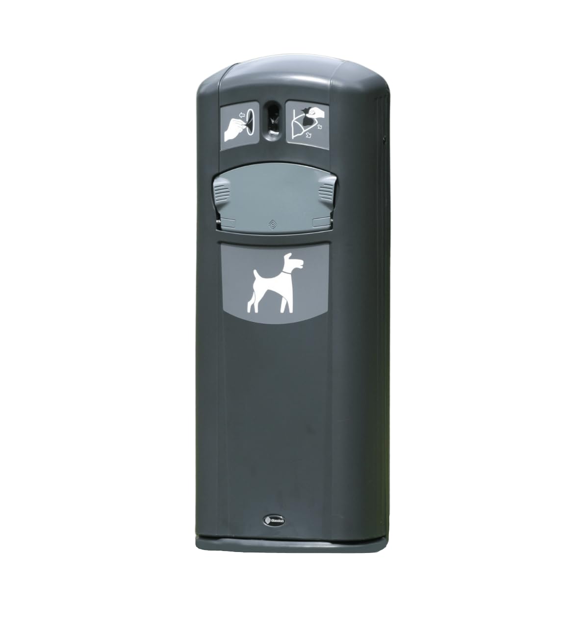 apelera para residuos caninos Retriever City™ (Gris) – Cubo de basura para perros 35 l con Dispensador de Bolsas – Papelera Higiénica para Mascotas.