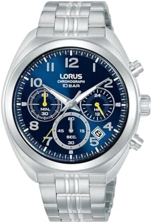 Reloj analógico para hombre con correa de acero inoxidable RT389KX9
