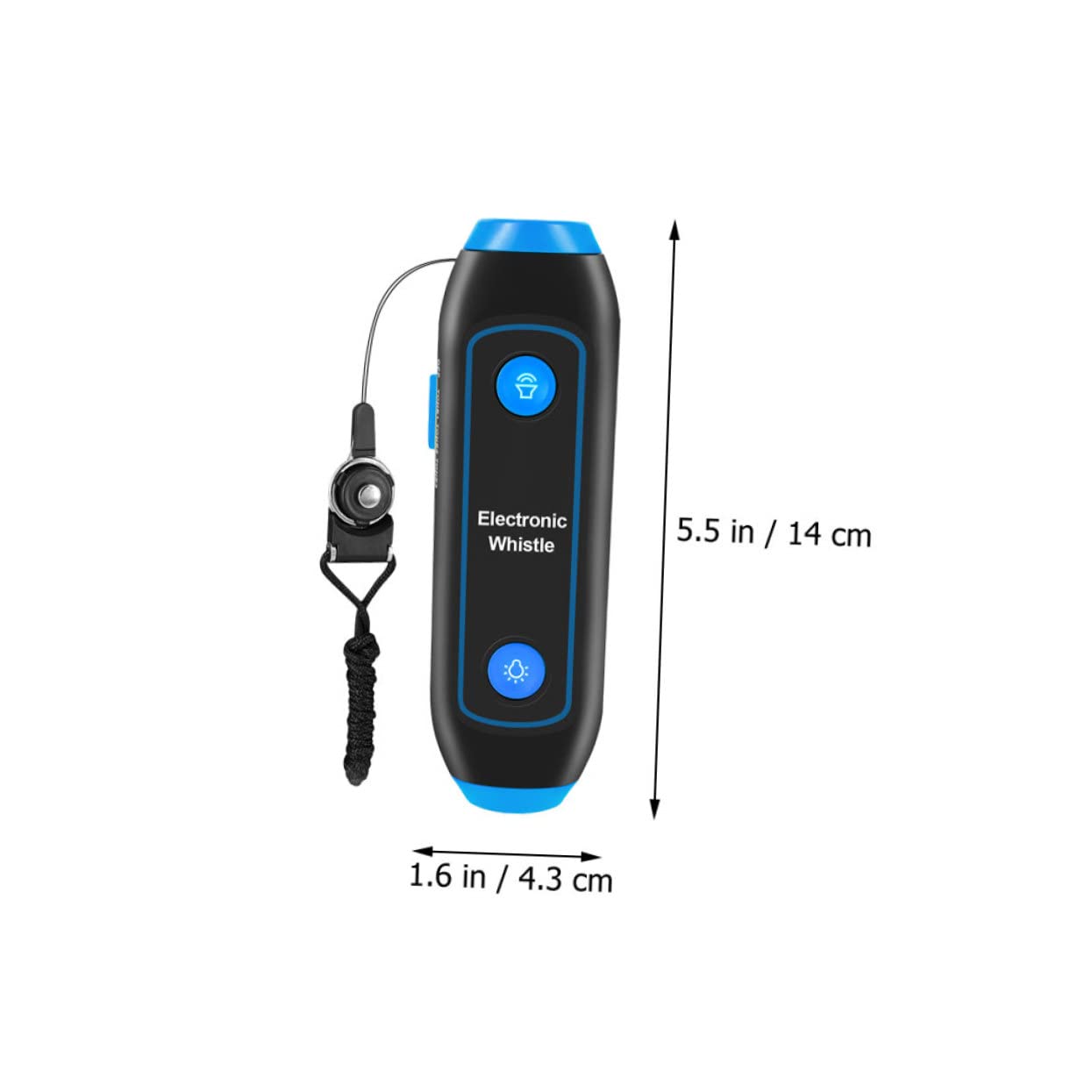 Elektrische Pfeife für Trainer in Blau mit Sos Licht und Taschenlampe