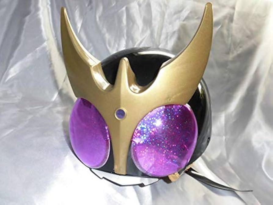 仮面ライダークウガ タイタンフォーム　コスプレ用マスク　複眼発光仕様 Amazon | 放送当時物 バンダイ 仮面ライダークウガ 紫 タイタン