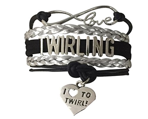Infinity Collection Twirling Charm Bracelet- Twirling Jewelry - Majorette Bracelet for Baton Twirler