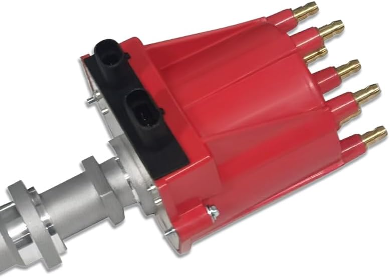 Ignition Distributor with Red Cap & Rotor Fits Chevy GMC Van Pontiac Grand Prix 4.3L V6 1985-1995(OE: 1103993, DST1635)