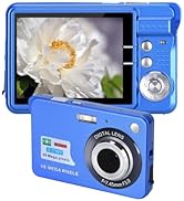 Digital Camera for Teens, 4K 48MP Ultra HD Point and Shoot Camera, 2.7in LCD Rechargeable Student...