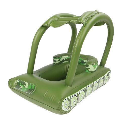 Plyisty Flotador de Piscina Inflable de PVC de Primera Calidad con Chorro de Agua para Niños de 1 a 3 Años, Fácil de Inflar y Limpiar