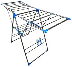 Varal de Chão para Apartamento | Leve e Dobrável com 2 Andares