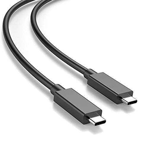 Thunderbolt 3 Cable 6.6FT (20Gbps) Thunderbolt 3 to Thunderbolt 3 Cord 100W 20V 5A,for Thunderbolt 3 (USB C) Hub, Adapter,Compatible with MacBook Pro 2018/2017,Dell Alienware 17,HP,Thinkpad and More