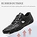 KVOTUU Casual Sneakers for Women Men Comfortable Barefoot Walking Shoes Fashion Comfort Handmade Chukka Dress Shoes Unisex Mid Top Ankle Boots Non-Slip Hiking Boot Black