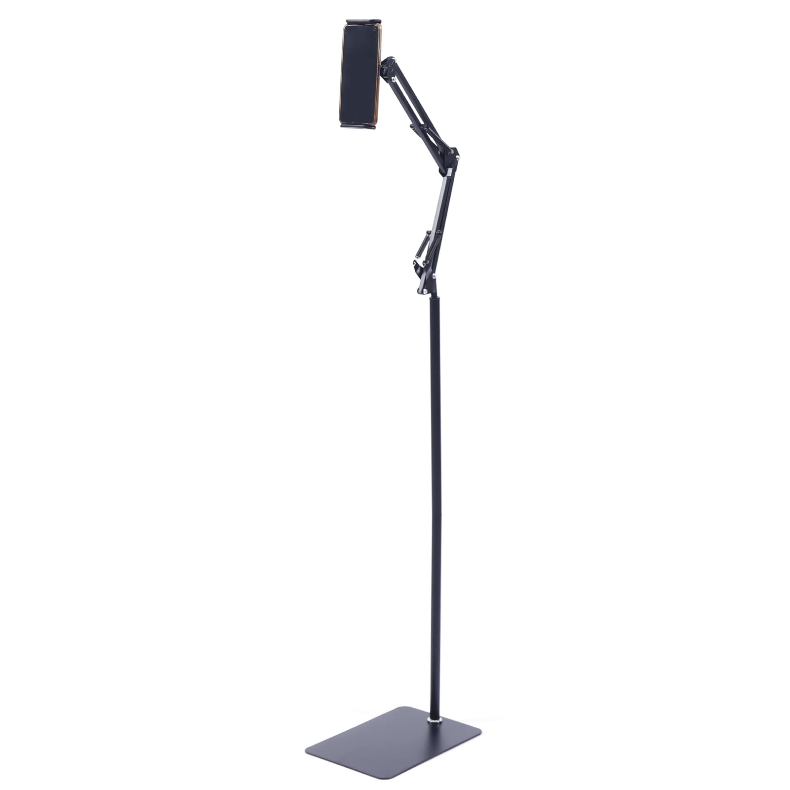 Soporte de suelo ajustable para iPad, rotación de 360 grados, soporte de suelo para smartphone, oficina, hogar