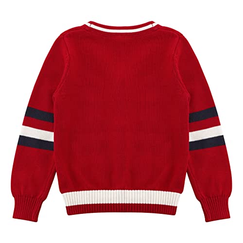 Unisex Kids V-Neck Long Sleeve Button Down Knit Cardigan Coat Uniform Casual Outerwear for Autumn2