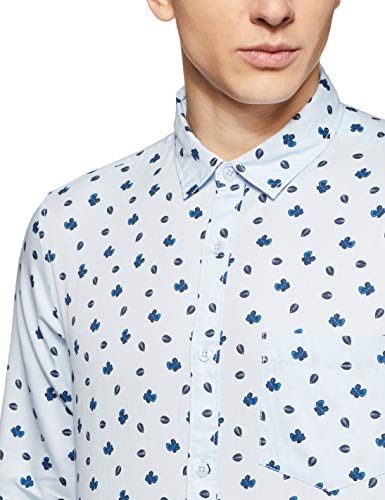 Image of Amazon Brand - Symbol Men's Solid Slim Fit Full Sleeve Formal Shirt