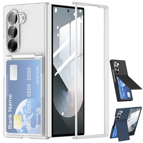 Étui pour Galaxy Z Fold 6 antichoc dos translucide avec béquille rigide