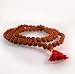 108 Buddhist Mala Beads - Meditation Prayer Necklace/Bracelet (Rudraksha, 8 MM)