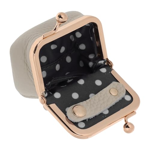 Garneck Mini Caja de Joyería de Cuero Gris Claro, Organizador Portátil para Pendientes, Anillos y Pulseras, Joyero Compacto para Viaje, Caja para Almacenamiento Seguro de Joyas