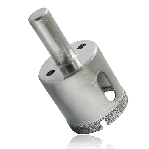 Image of Luomorgo 30mm Diamond Hole Saw Diamond Drill Bits, 2Pcs | 1.1 Inch Cutting Depth, For Glass Ceramic Marble, For Porcelain Tile Granite, For Quartz Gemstone