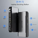 USB C Docking Station Dual HDMI, WAVLINK 4 Monitor Docking Station with Dual DP, Dual HDMI, 100W PD in, 5G Ethernet Port for Dell/HP/Lenovo etc, Windows Systerm Computer Only - Host USB3.2 Required