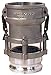 Dixon 3543CA 4" Alum Coupler x 3" Adapter Bulk Transfer in-line Sight Glass
