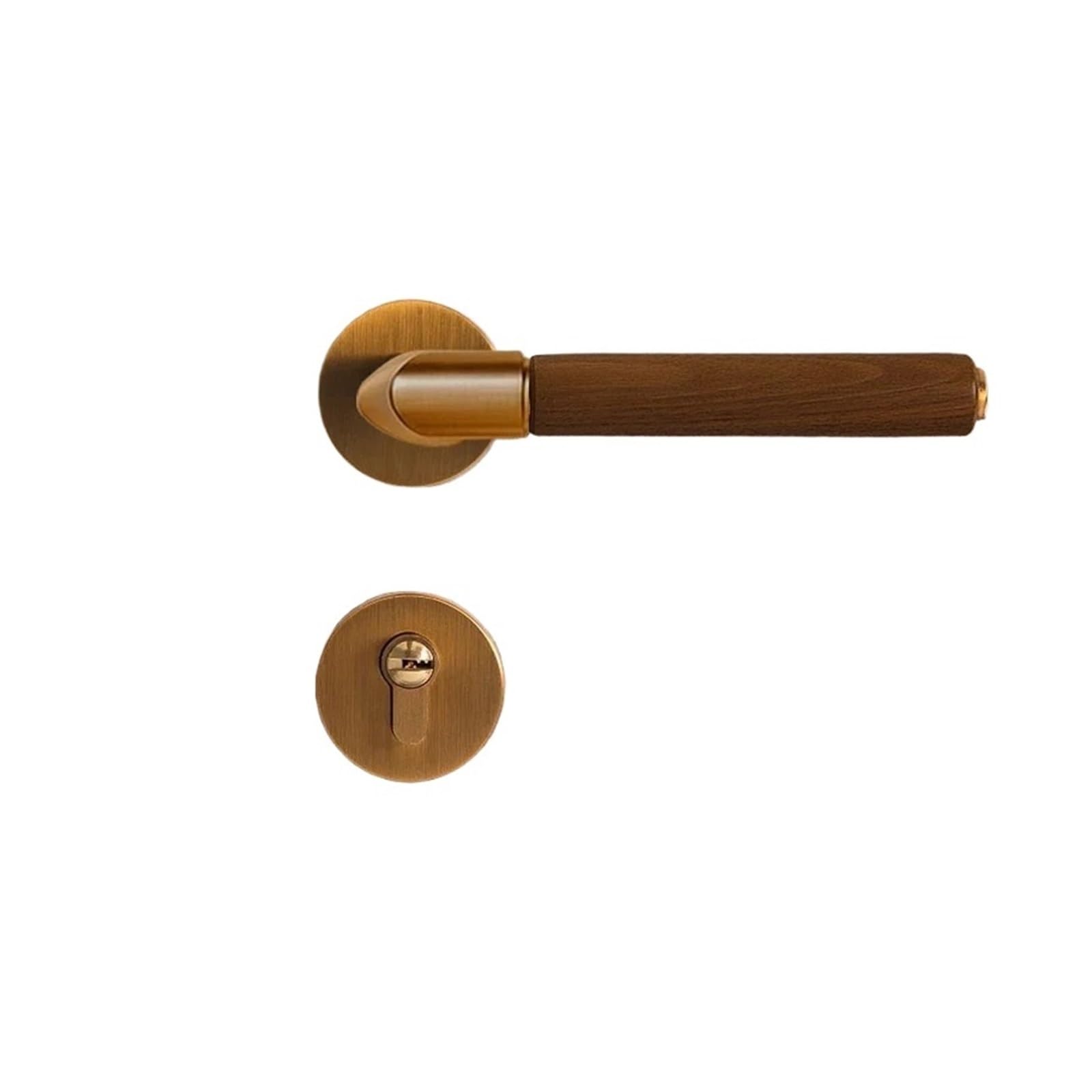 Serrure de porte en bois domestique Style-B silencieuse avec clés