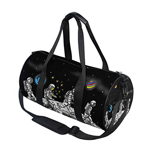 Space Astronaut Duffel Bag,Canvas Travel Bag for Gym Sports and Overnight3